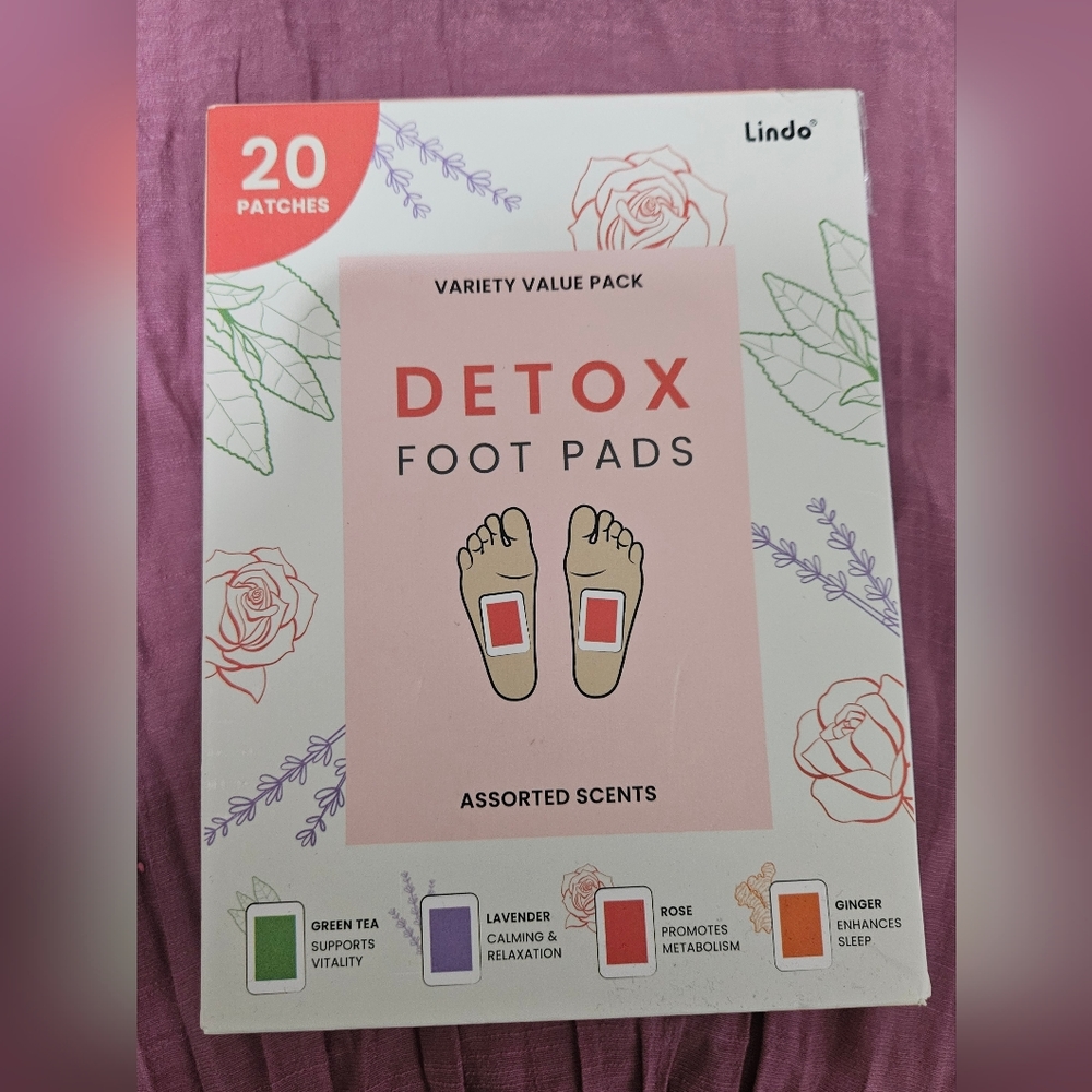 Lindo Detoxifying Foot Pads 20 patches 10 Pairs variety value pack